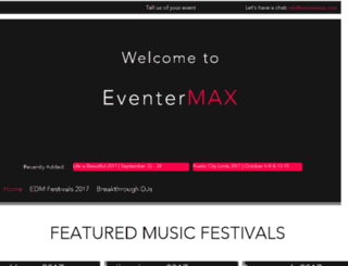 eventermax.com screenshot