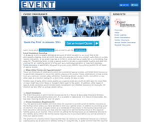 eventinsurances.com screenshot