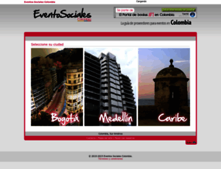 eventosocialescolombia.com screenshot
