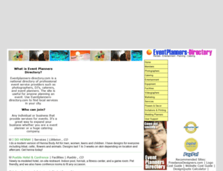 eventplanners-directory.com screenshot