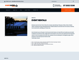 eventrentals.com.au screenshot