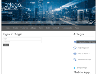 events.artegis.com screenshot