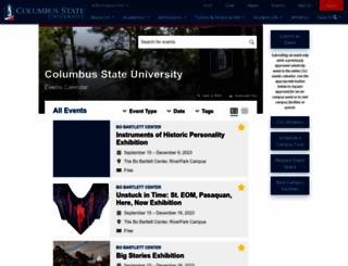 events.columbusstate.edu screenshot