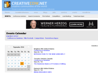 events.creativecow.net screenshot