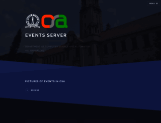 events.csa.iisc.ac.in screenshot
