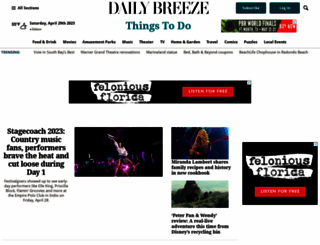 events.dailybreeze.com screenshot