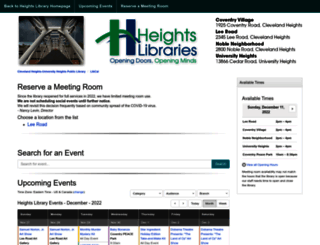 events.heightslibrary.org screenshot
