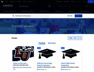 events.liberty.edu screenshot