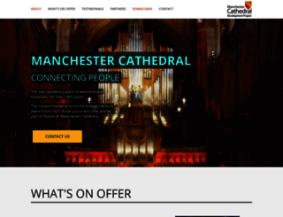 events.manchestercathedral.org screenshot