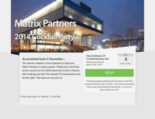 events.matrixpartners.com screenshot