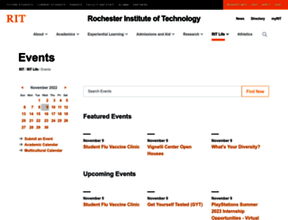 events.rit.edu screenshot