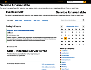 events.ucf.edu screenshot