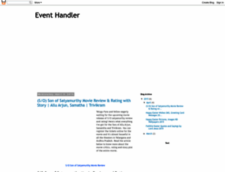 eventshandler.blogspot.in screenshot