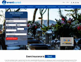 eventsured.com screenshot