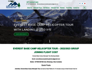 everestbasecamphelicoptertour.com screenshot