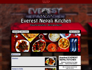 everestnepalikitchen.menufy.com screenshot