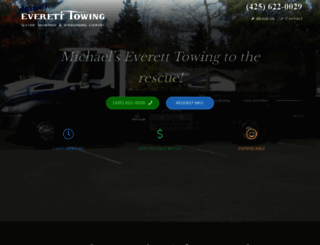 everett-towing.com screenshot