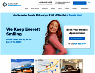 everettmoderndentistry.com screenshot