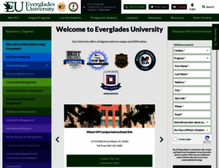 evergladesuniversity.edu screenshot