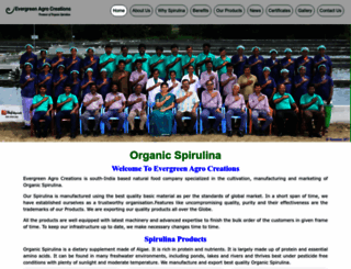 evergreenagrocreations.com screenshot