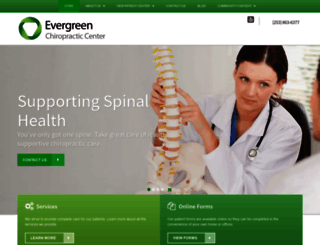 evergreenchirocenter.com screenshot