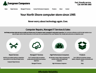 evergreencomputers.ca screenshot