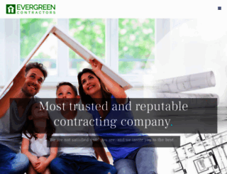 evergreencontractors.com screenshot