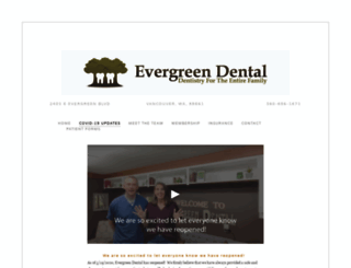 evergreendentalwa.com screenshot