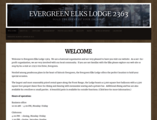 evergreenelkslodge.com screenshot