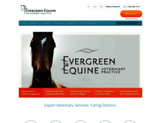 evergreenequinevet.com screenshot