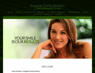evergreenfamilydentistry.net screenshot