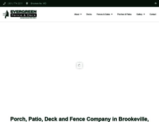 evergreenfence-deck.com screenshot
