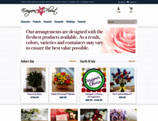 evergreenfloralshop.com screenshot