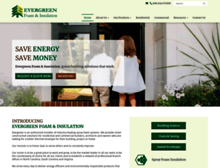 evergreenfoam.com screenshot