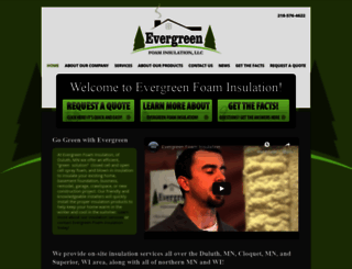 evergreenfoaminsulation.com screenshot