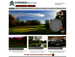 evergreengolf.com screenshot