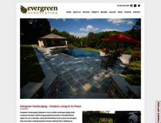 evergreenhardscaping.com screenshot