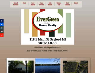 evergreenhomerealty.com screenshot