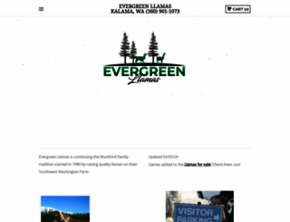 evergreenllamas.com screenshot