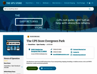 evergreenpark-il-5612.theupsstorelocal.com screenshot