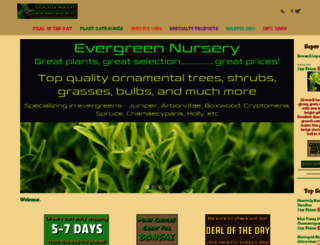 evergreenplantnursery.com screenshot