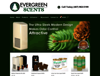evergreenscents.com screenshot