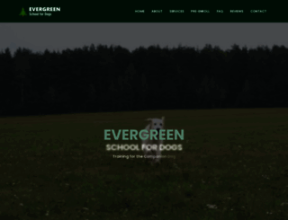evergreenschoolfordogs.com screenshot