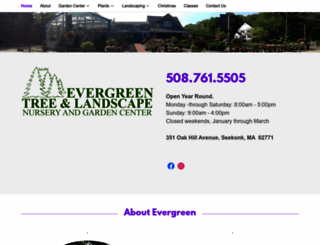 evergreentreeandlandscape.com screenshot
