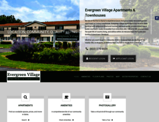 evergreenvillageapartments.com screenshot