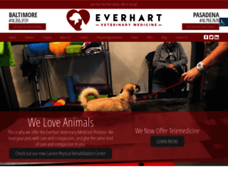 everhartvet.com screenshot