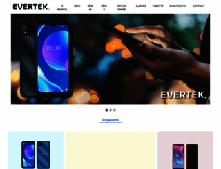 evertek.com.tn screenshot
