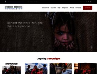 everydayrefugees.org screenshot