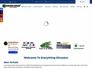 everythingdinosaur.com screenshot