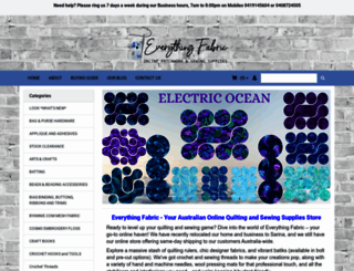 everythingfabric.com.au screenshot